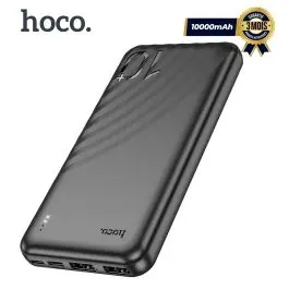 Powerbank – HOCO – J123 – 10000mAh – Double USB-A – Entrées Type-C/Micro-USB – LED indicateur - Garantie 3 mois