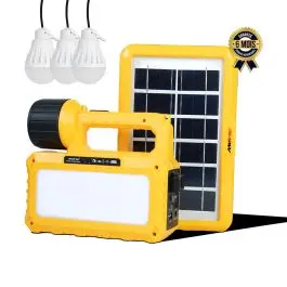 Kit Solaire MEWE MWSLK-SV09Y - Avec 3 Ampoules Led - 6 Mois